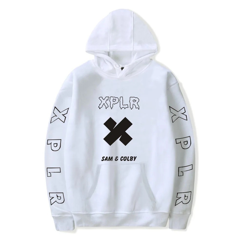 Winter Hoodies Sam And Colby Pullover XPLR Hoodie Printed Sa