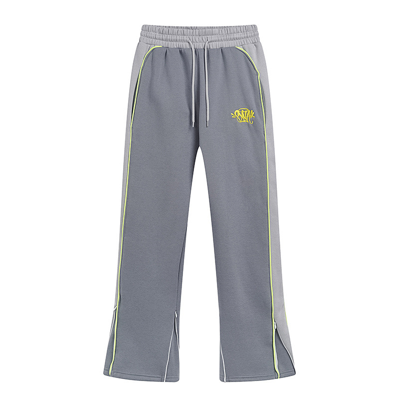 SynaWord American Stitch Sweater Pantalones Syna mujer y mujer marca de moda bordada color combinado pareja set casual
