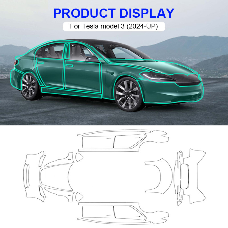 Cross-Border Exclusive Supply of Tpu Pff Film for Tesla's New Version Model Y/3 Pickup Cybertruck Invisible Car Cover