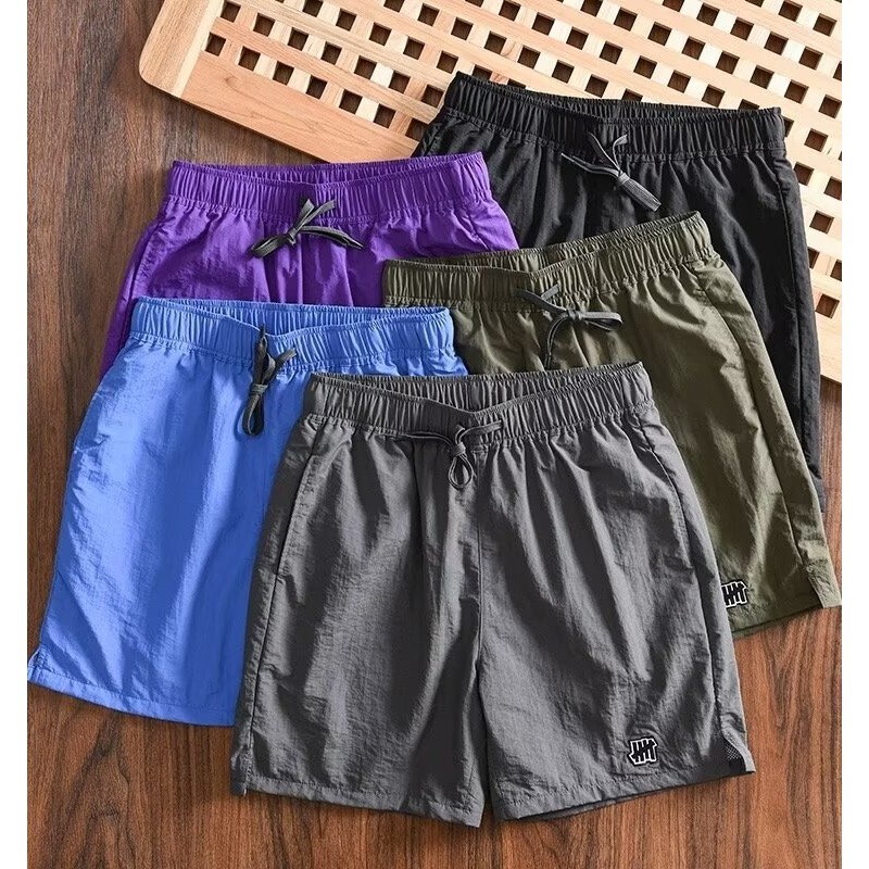 Ice Silk Cool Beach Fitness Shorts Men's Summer Thin Japanese Retro American Casual Trendy Shorts Breathable