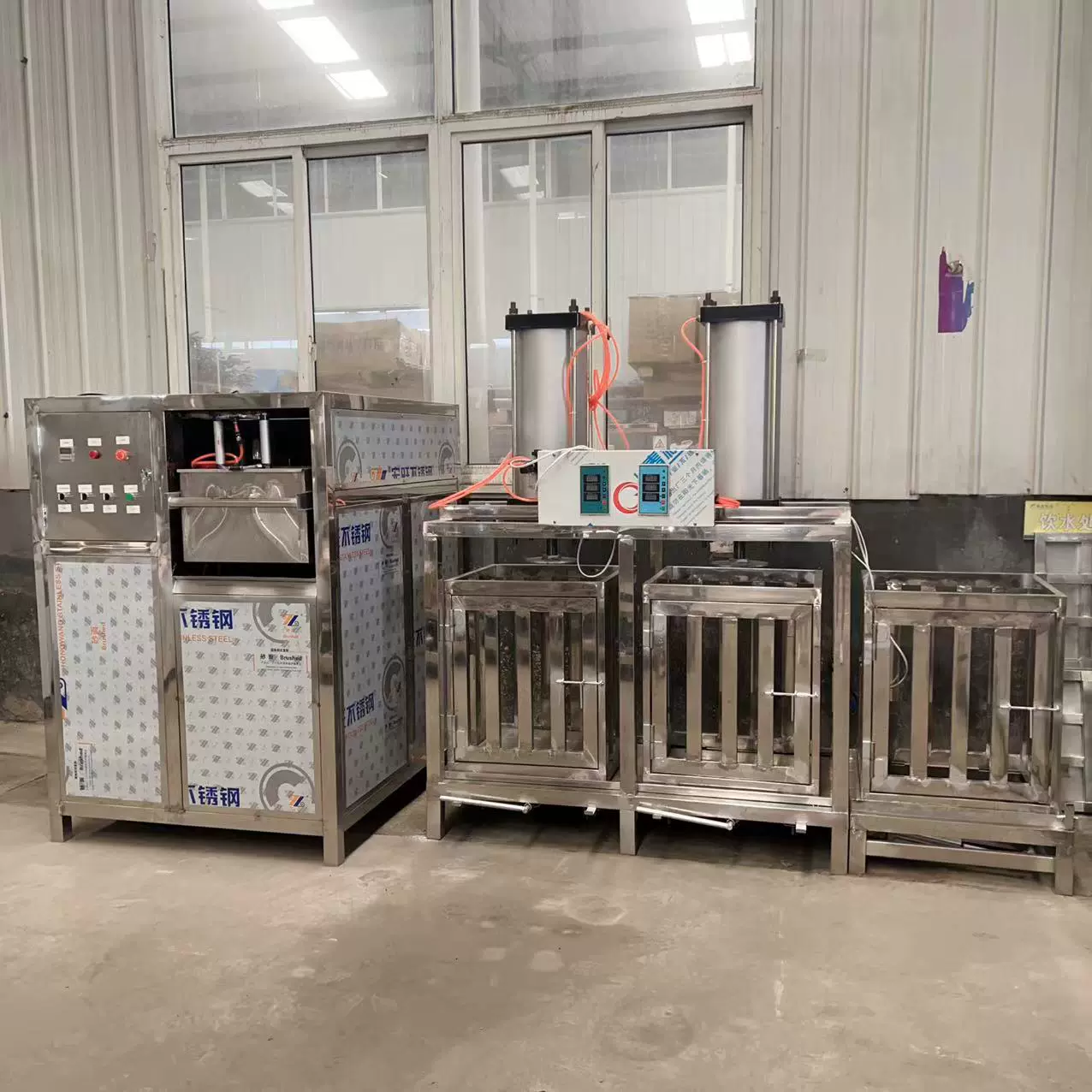 200型自动豆腐干机不锈钢自动泼脑豆干机豆制品大型设备