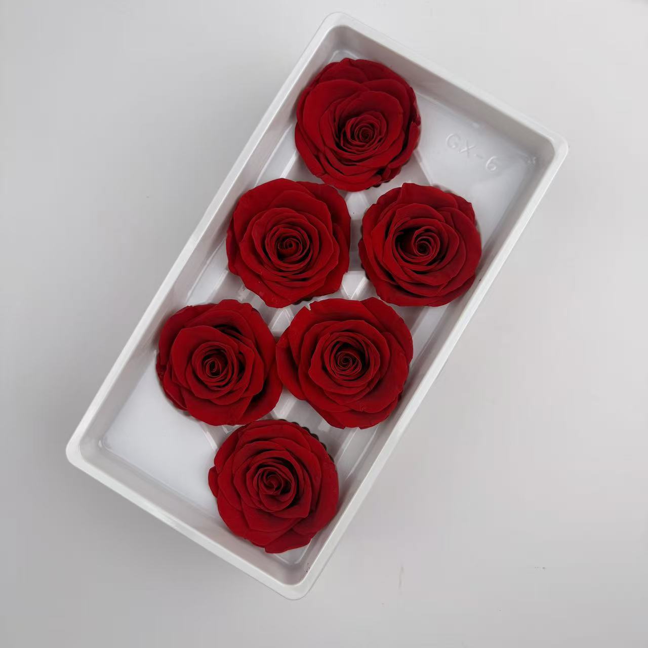Cabezas de Rosa Preservadas B+, 5-6 cm, Ramo de Flores Frescas Preservadas, Flores Secas al por Mayor de Yunnan, para el Día de la Madre, 520