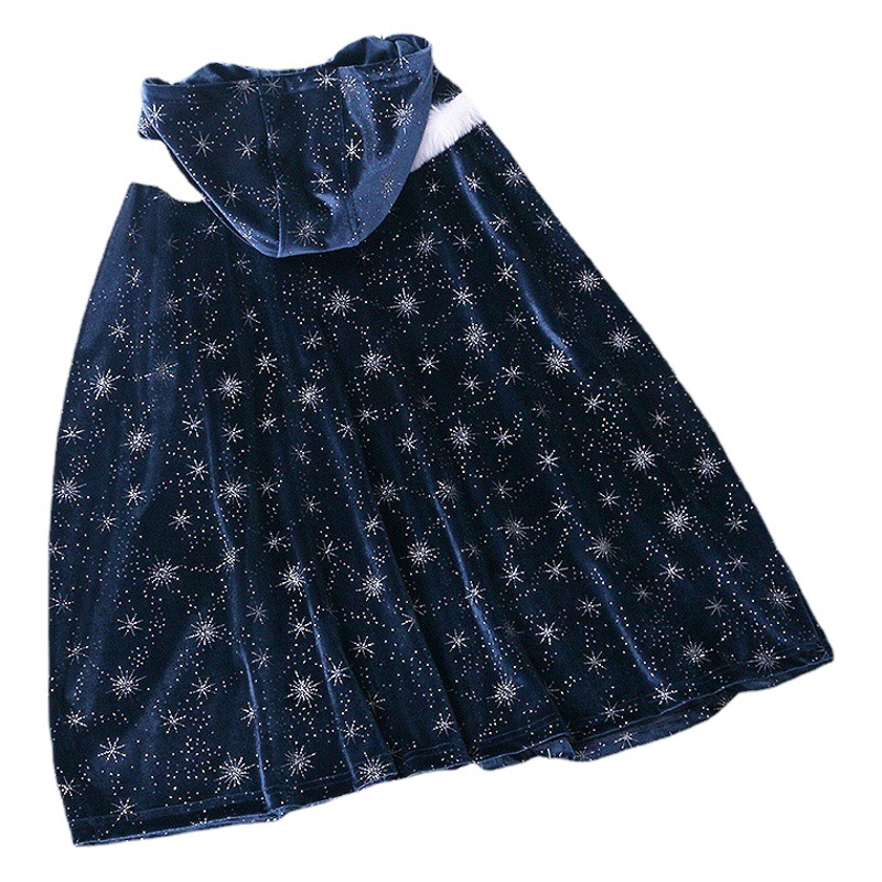 Chal DE LOS NIÑOS desgaste exterior Aisha princesa coreana terciopelo impreso capa moda a prueba de viento niña mantón desgaste exterior abrigo