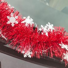 圣诞装饰雪花彩条毛条批发亚马逊跨境爆款圣诞树彩带场景布置礼品