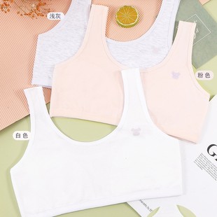 [free shipping] Hui Ting new girls growing vest comfortable RC cotton fabric simple cute pattern 852