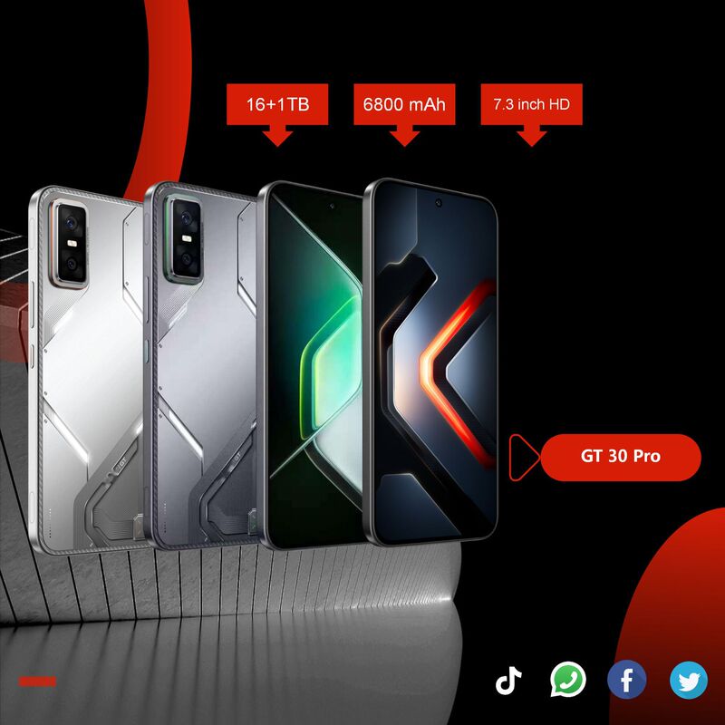 Gt 30 Pro Cross-Border E-Commerce Hot-Selling Smart Android 4g Mobile Phone in Stock Smart Phone New Model 16+1Tb