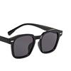 Retro glasses solar-powered, fashionable square sunglasses, 2021 collection, Korean style, internet celebrity