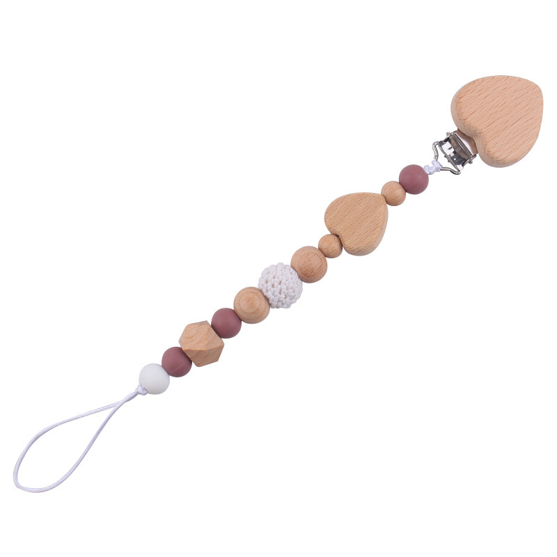 Productos para bebés y niños pequeños clip de tetina creativo caricatura bebé amor de beech mordida de dientes molares tetina cadena de prevención