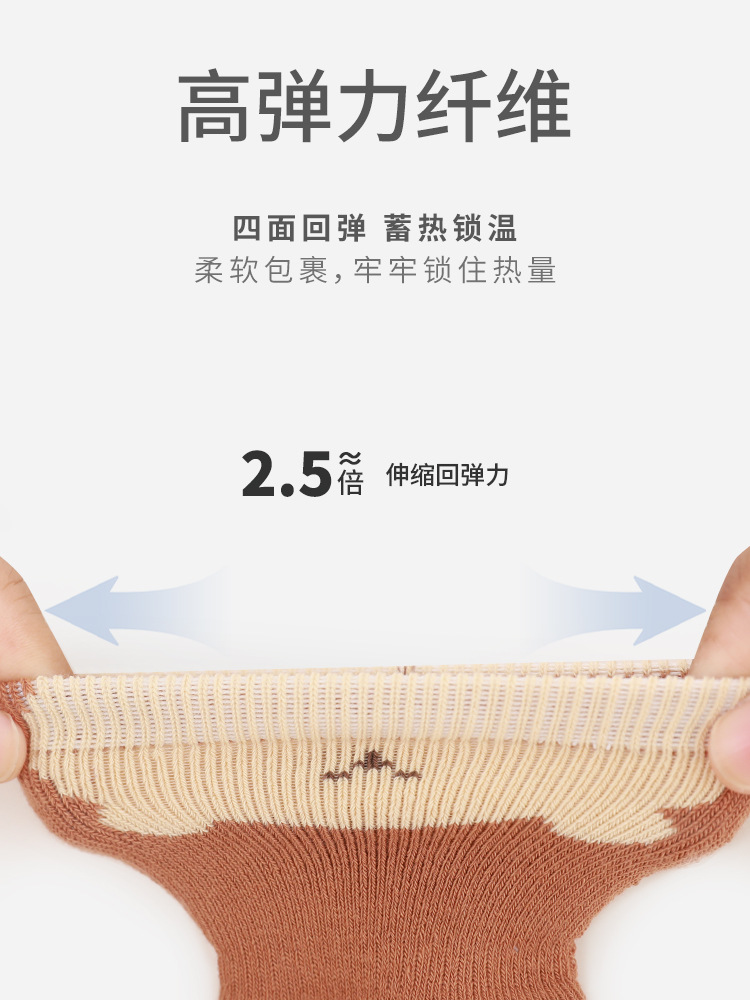 2023 invierno nuevo bebé recién nacido calcetines lindo bebé de dibujos animados sin hueso interior antideslizante dispensación niño Calcetines