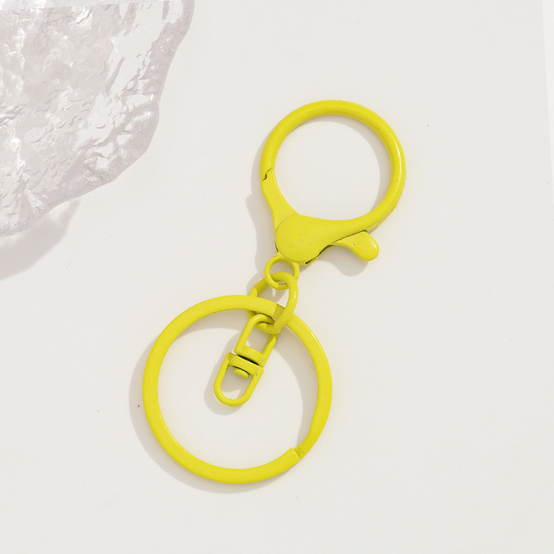 カラーの漆のロブスターボタンの3つのセットは8字のボタンの金属のキーホルダーのキーホルダーのDIYのアクセサリの部品を掛けます。|undefined