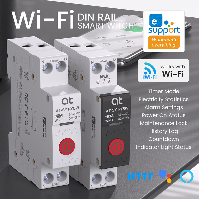 EasyLink evlink smart WIFI remote control switch for controlling streetlights, advertising lights, and water pumps, 220V circuit breaker EasyLink evlink smart WIFI remote control switch for controlling streetlights, advertising lights, and water pumps, 220V circuit breaker