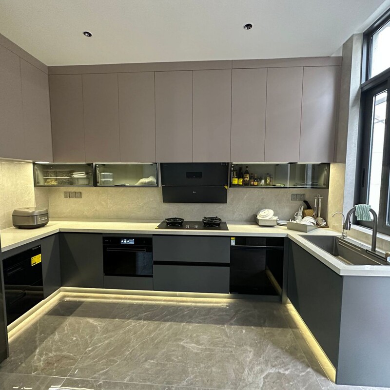Foshan Factory Direct Sales Stainless Steel Modern Style Cabinets for Villa Open Kitchen Multifunctional Simple Stove Foshan Factory Direct Sales Stainless Steel Modern Style Cabinets for Villa Open Kitchen Multifunctional Simple Stove