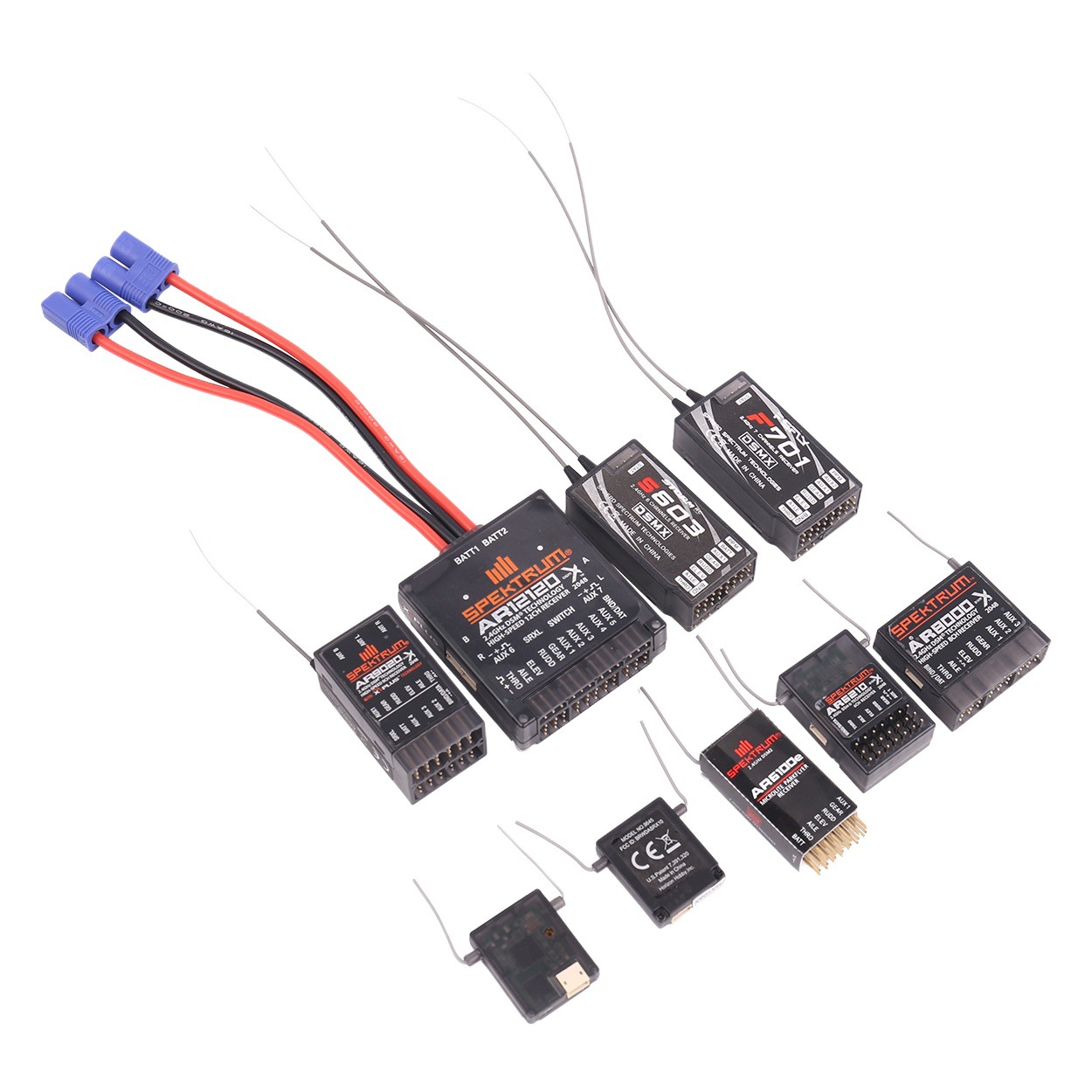 SPEKTRUM receptor AR6210 AR6100EAR8000 AR9020 AR12120 S603 F701