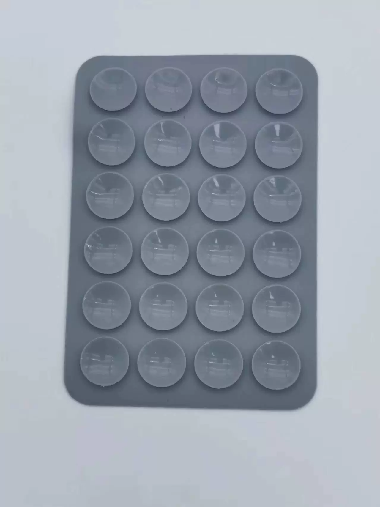 Silicone Phone Holder Pad — Double-Sided Non-Slip Rectangular Adhesive Grip, 8×5.5×0.25 cm