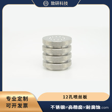 致硏科技 12孔纺丝熔体喷丝板 纺丝机配件 厂家直销 实验机用