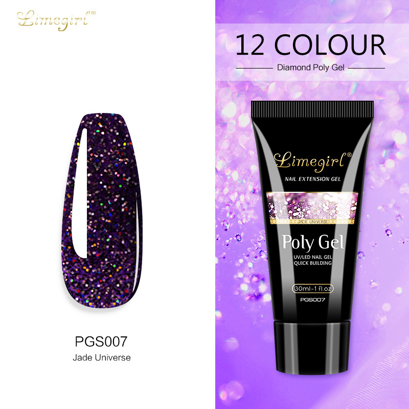 30ML uñas arte papel libre titular extensión rápida modelo de cristal pegamento indoloro UV extensión pegamento indoloro fototerapia cristal pegamento