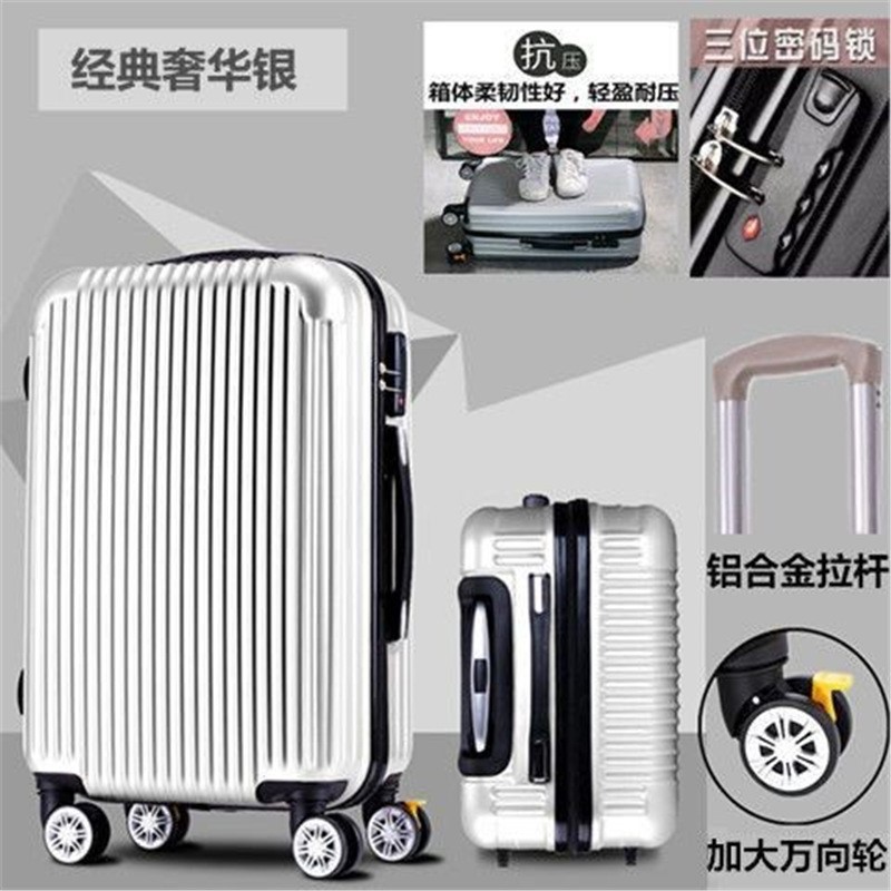 Maleta trolley 24 pulgadas 22 pulgadas maleta para estudiantes maleta para hombres y mujeres maleta de embarque caja de contraseña de 20 pulgadas 26 pulgadas cuero