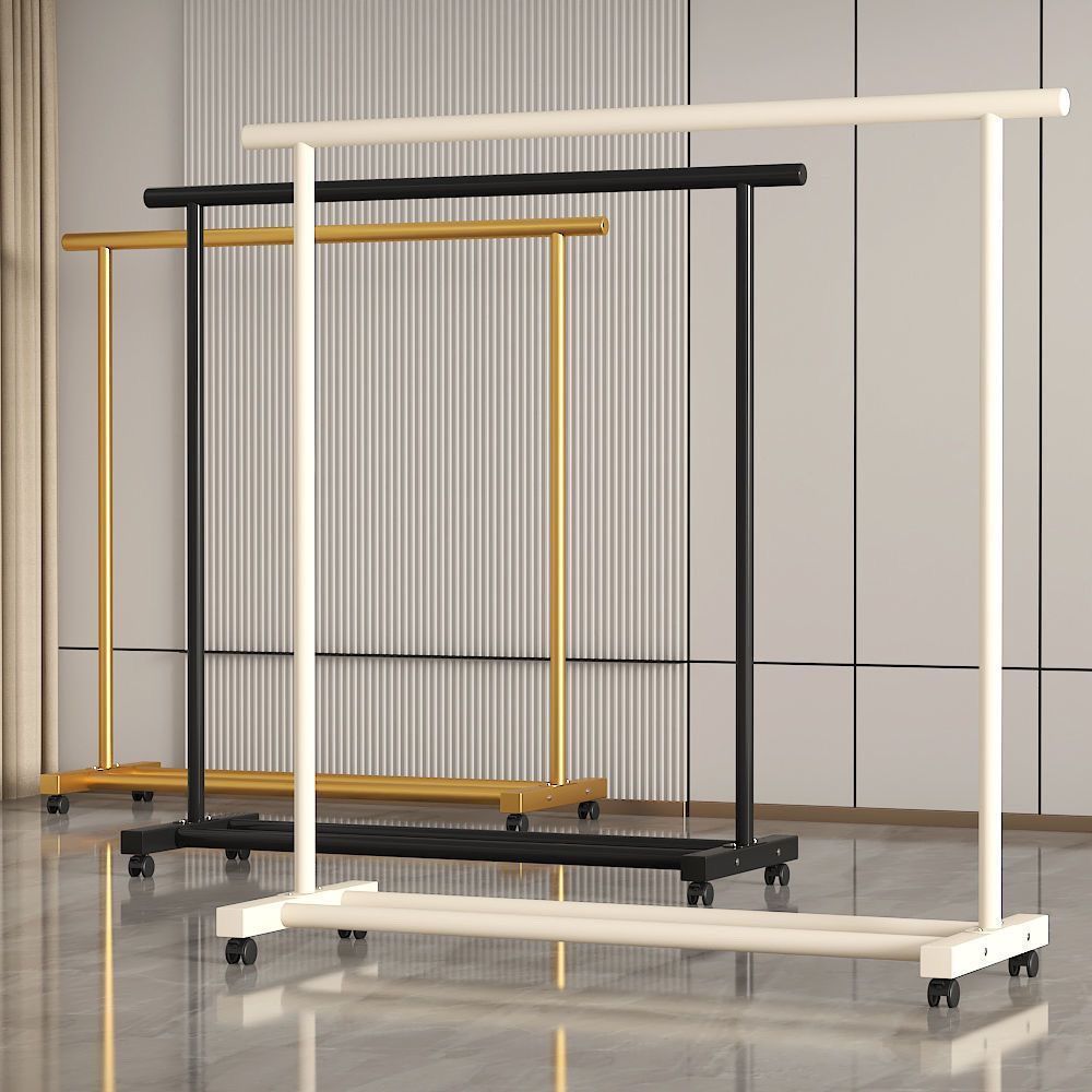 Simple Drying Rack Floor Vertical Hanger Dormitory Bedroom Coat Rack Indoor Balcony Shelf Folding Household