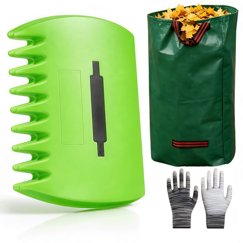 Cross-border Spring and Autumn Bestseller Leaf Rake, Plastic Leaf Rake, Foldable Storage Bag, Garden Weeding and Leaf Rake Cross-border Spring and Autumn Bestseller Leaf Rake, Plastic Leaf Rake, Foldable Storage Bag, Garden Weeding and Leaf Rake