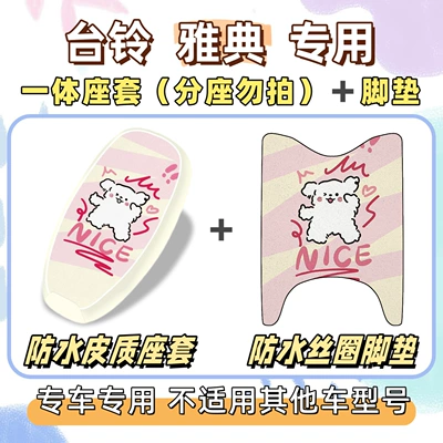 special foot mats + seat cushion: Electric vehicle foot mat - waterproof-set-yb-line-dog-tai-ling-athens