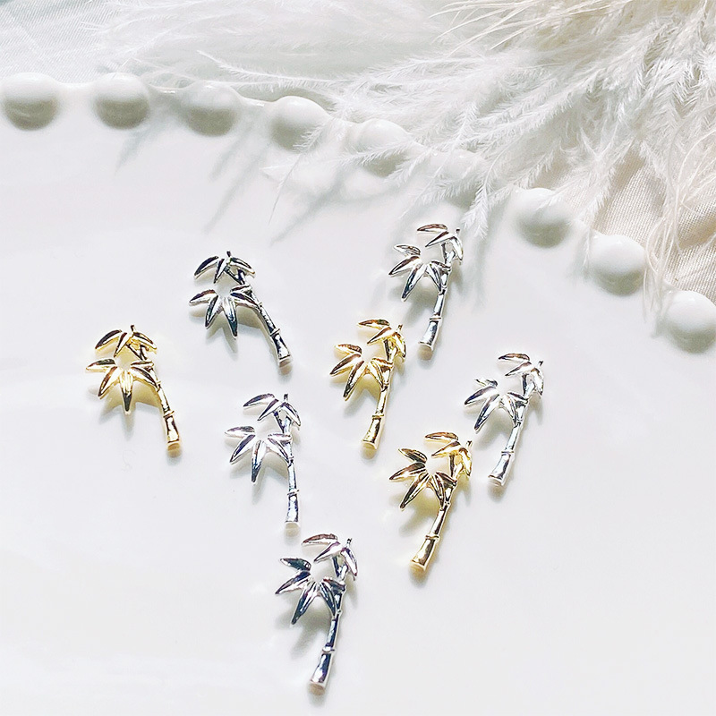 2022 Guofeng New Chinese Style Bamboo Nail Art Metal Alloy Jewelry Decoration New National Fashion Ink Bamboo Nail Accessories 2022 Guofeng New Chinese Style Bamboo Nail Art Metal Alloy Jewelry Decoration New National Fashion Ink Bamboo Nail Accessories