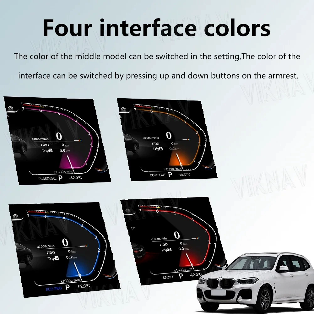 Подходящий для BMW 3-ой серии E90 E91 E92 E93 модифицированный умный сенсорный дисплей скорости LCD приборная панель