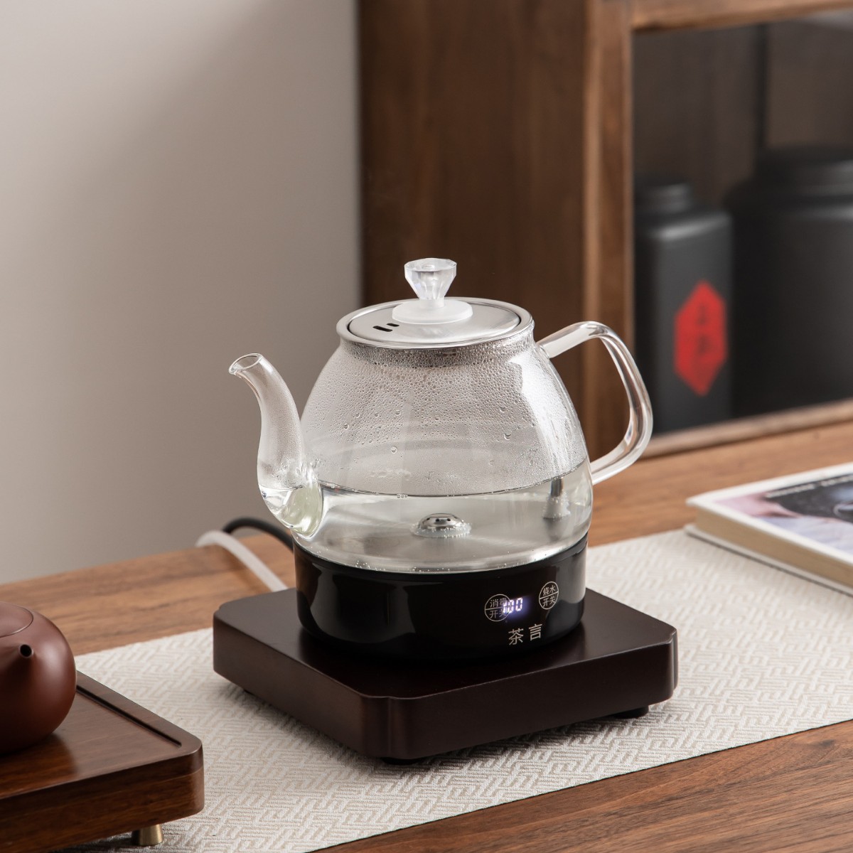 全自动上水套装煮茶壶玻璃壶一体式底部上水新款批发随手泡小型