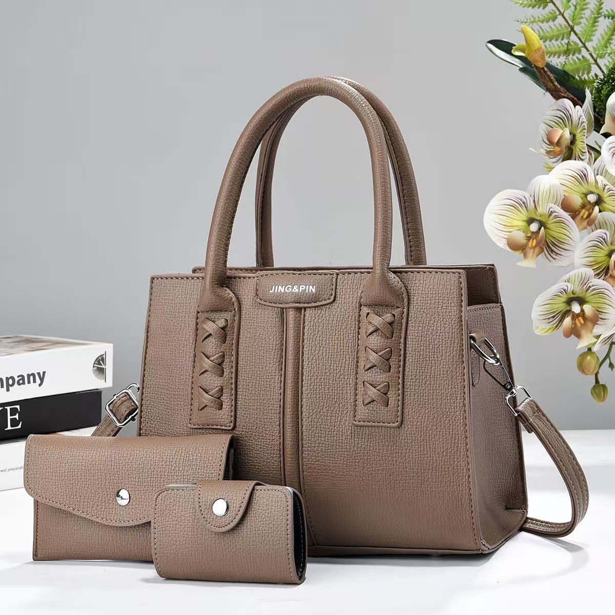 Bolso de tres piezas, bolso de moda de atmósfera, bolso de hombro casual simple, bolso de hombro universal transfronterizo bqgs