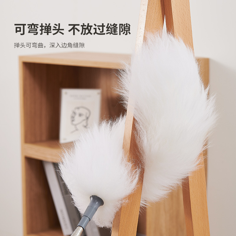 Polvo electrostático pulverizador de pelo de pollo Zen varilla telescópica doméstica limpieza gran techo alto grietas limpieza de cenizas artefacto mágico