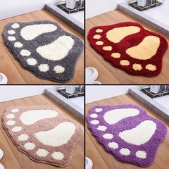 Northern European cartoon sole bathroom anti-slip mat, bathroom water-absorbent home mat, front door mat, cross-border dropshipping