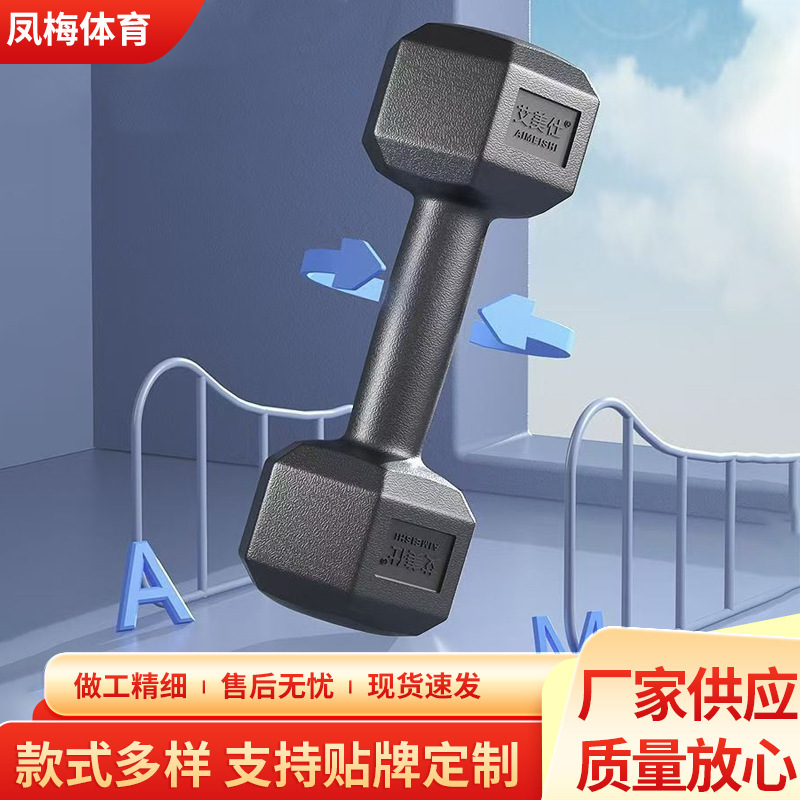 环保哑铃可做俯卧撑 男士家用健身器材六角女士运动小哑铃一对|undefined