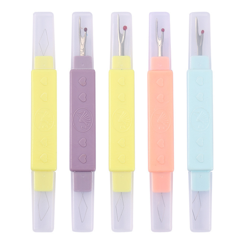 Enhebrador de hilo desmontador dos en uno de doble propósito