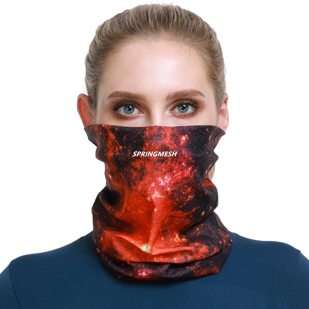 Outdoor Hiking Sunshade Mask, Starry Sky Magic Multifunctional Seamless Headscarf, Versatile Hat, Sweat-Wiping Wristband, Sun Protection Face Towel