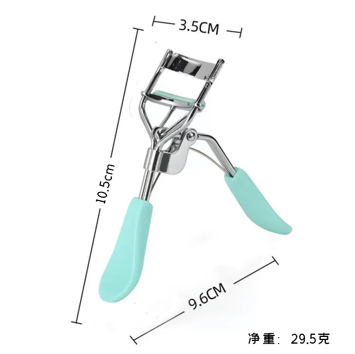 Rizador de pestañas de ojos negro ultra gran angular de larga duración que forma rizador de pestañas herramienta rizador de pestañas de plata fábrica al por mayor