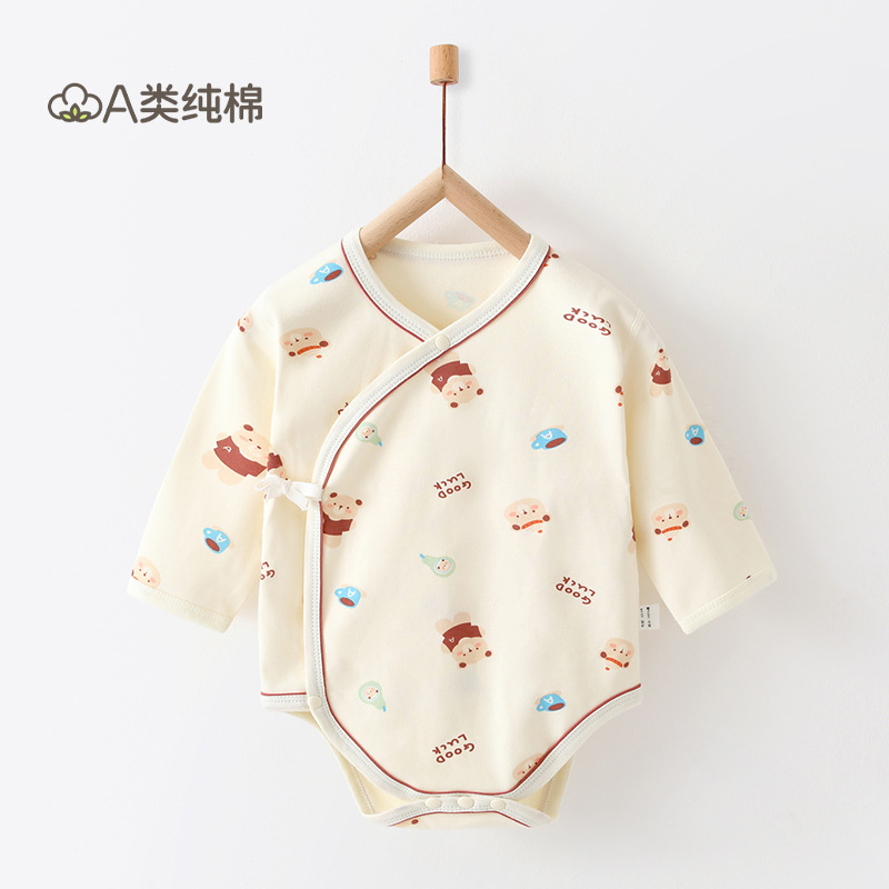 Ropa de bebé, ropa de rastreo para recién nacidos, ropa de bebé Anyang, ropa de bebé para bebés de cuatro estaciones, un abrigo de verano de algodón puro