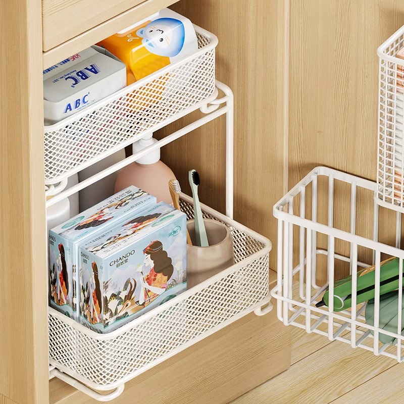 Estante Colgante de Almacenamiento de Metal para Armario y Dormitorio
