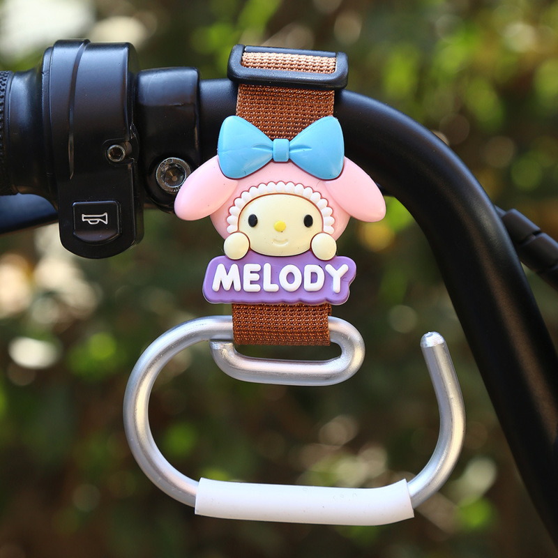 電気自動車のフックの前の漫画のかわいいベビーカーの荷重のフックの神器の小さい毛のロバのナイロンのひものフック|undefined