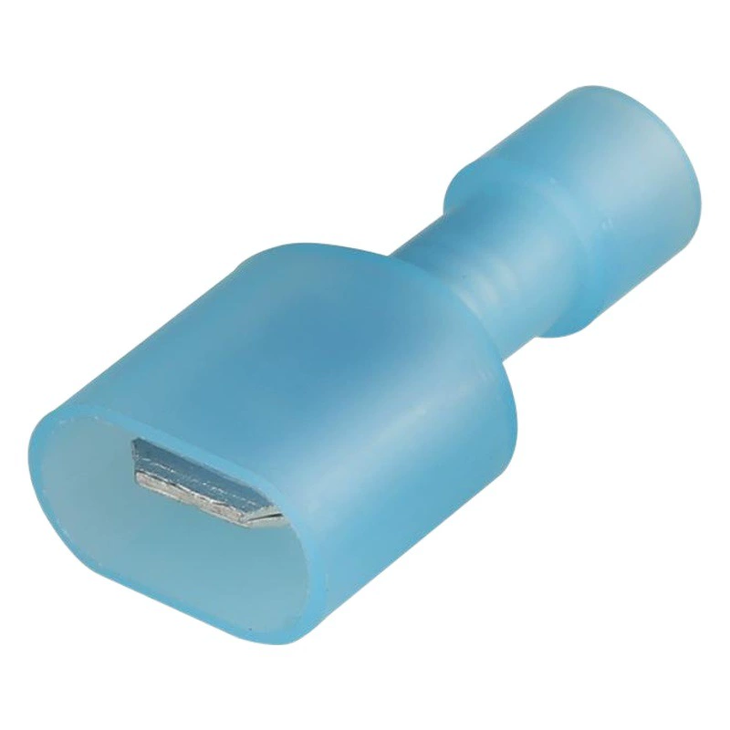 Прямые поставки с завода: нейлоновый полностью изолированный холоднопрессованный клеммный соединитель F/MDFN2-250, пружинный/листовой, штекерный и гнездовой, 6.3 мм