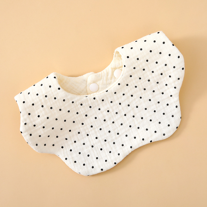 Babero para bebés todos los días Toalla de saliva transpirable de gasa de algodón de seis capas Bebé recién nacido Un babero de pétalos para hombres y mujeres