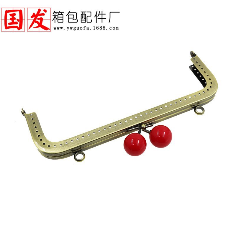 Inventario: 18CM cuadrado brillante cabeza de caramelo brillante oro 20MM cabeza de perlas [bronce] 24 colores opcionales