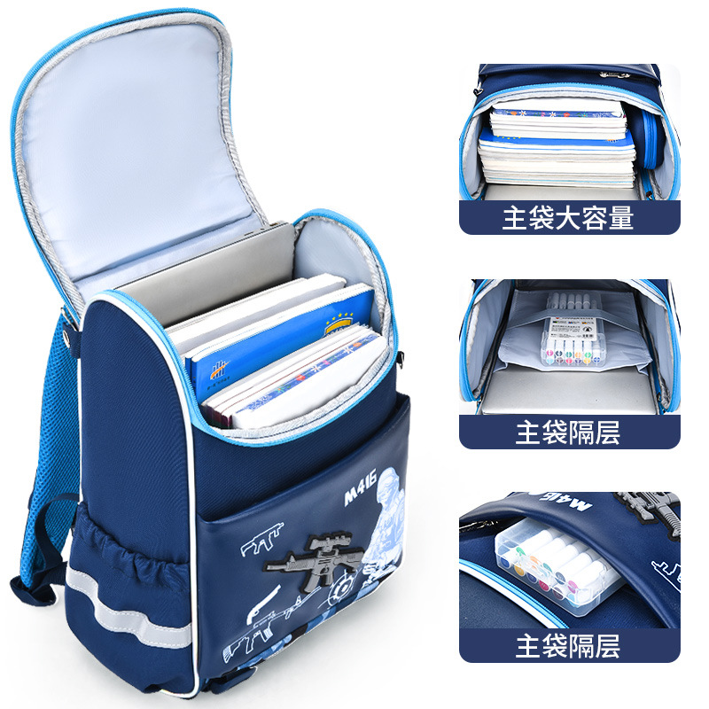 Nueva mochila escolar de grado 1 - 2 para niños y niñas, mochila de hombro para jardín de infantes, 5 - 8 años de edad, bolsa de gran capacidad