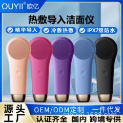 洗顔器 高効率毛穴洗浄 磁気充電 防水 電動洗顔ブラシ シリコン洗顔器 IPX7防水