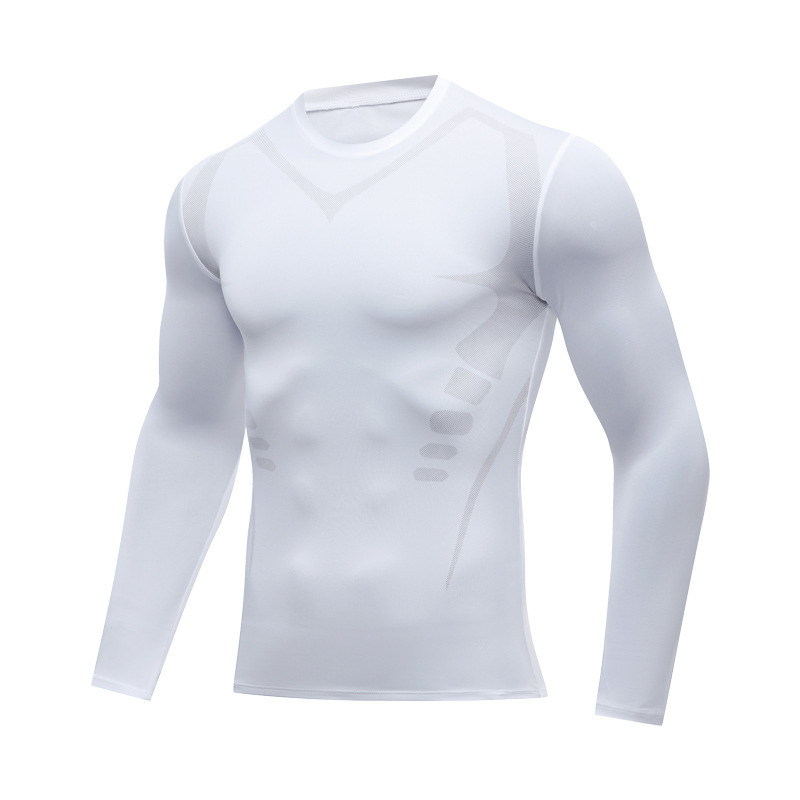 Proスポーツレオタード男高弾速乾ランニング長袖バスケットボールサッカーフィットネス騎乗レギンス吸汗tシャツ|undefined