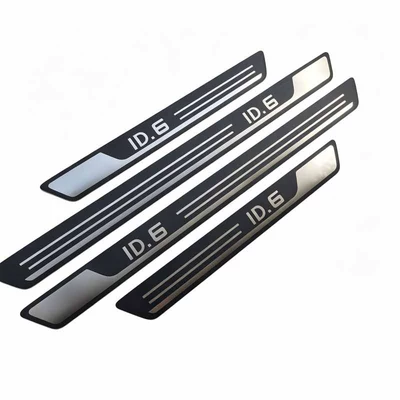 Dekorativ pedal başlıqları Modified Threshold Strip Stainless - id6-ultra-thin-sill-strip