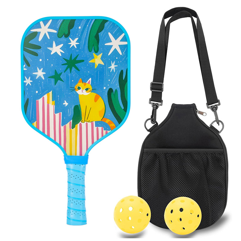 Children's Peak racket sports parent-child cartoon animation interactive toys cross-border outdoor beach racket tennis bag factory