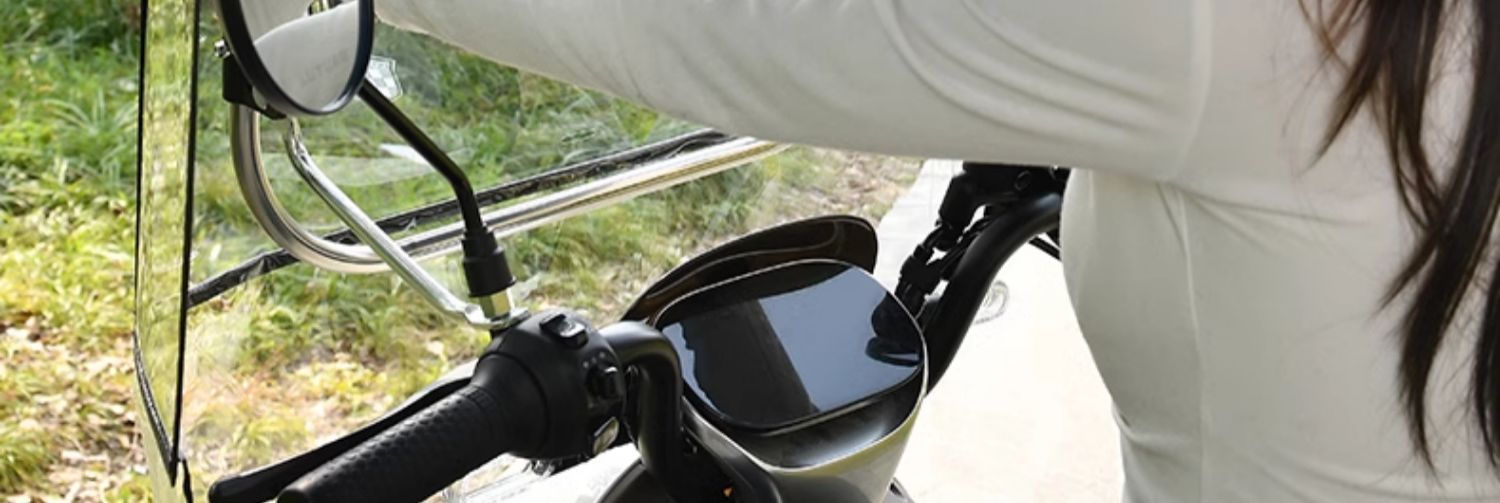 Electric Vehicle Rain Shelter New Battery Motorcycle Sun Protection Rainproof Windshield Sunshade Umbrella Awning Wholesale