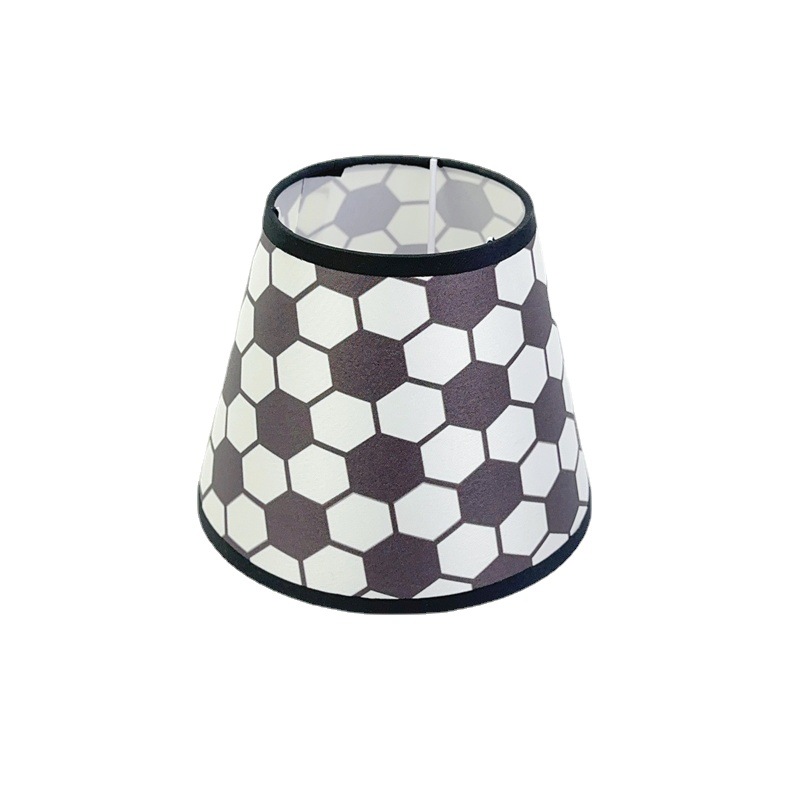 Pantalla de lámpara E27 cónica tela de lino impresión pantalla lámpara de noche lámpara de pared lámpara de pie cubierta de la cáscara Accesorios