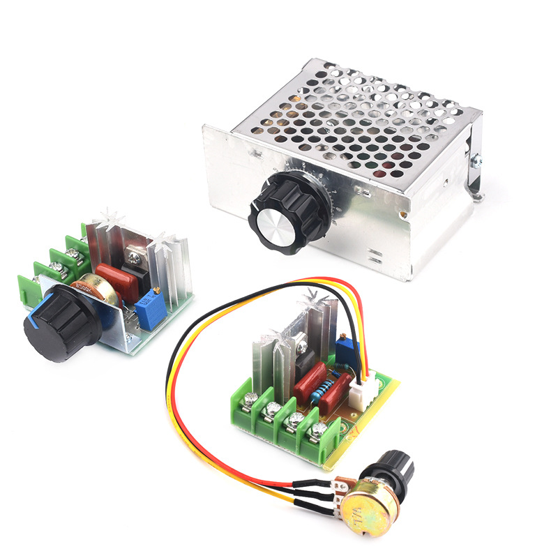 2000/4000W可控硅大功率220V交流电机马达调速调压器模块调光调温