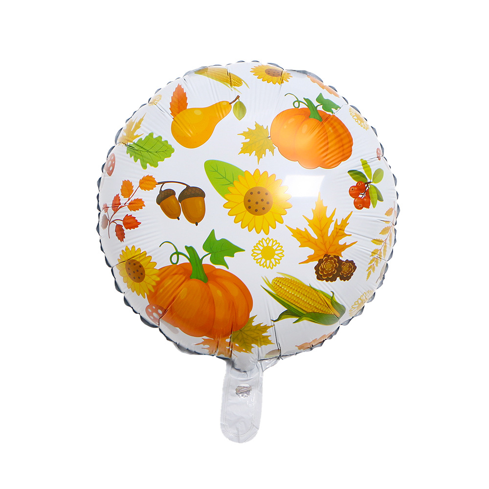 18寸白色感恩节圆球