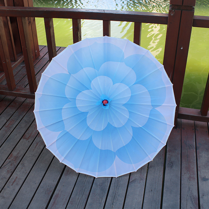 Jasmine Flower Dance Prop Umbrella, Classical Chinese Style Cheongsam Fashion Show, Jasmine Sentiment Performance Umbrella